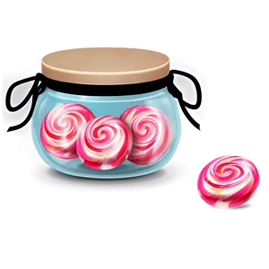 Sweet Candy Jar Png Pjy PNG Image