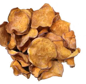 Sweet Potato Chips Heap PNG Image