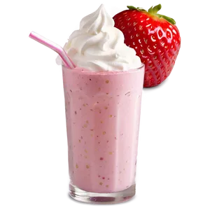 Sweet Strawberry Milkshake Png Kwh PNG Image