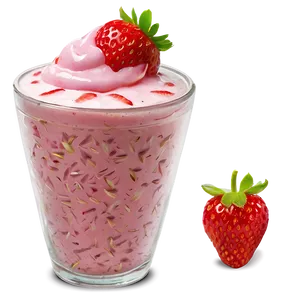 Sweet Strawberry Milkshake Png Wke22 PNG Image