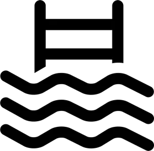 Swimming Pool Water Waves Icon PNG Image