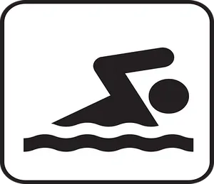 Swimming Symbol Icon PNG Image