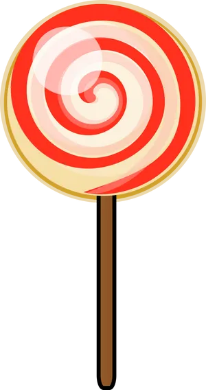 Swirl Lollipop Vector Illustration PNG Image