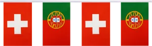 Swiss Portuguese Flags Comparison PNG Image