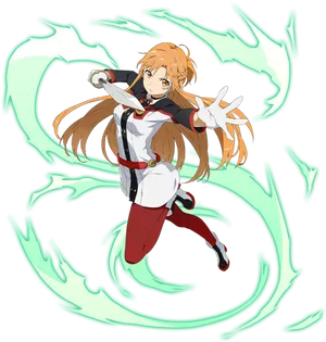 Sword Art Online Anime Character Magic Circle PNG Image