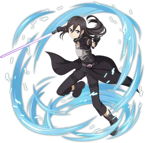 Sword Art Online Kirito Sword Skills PNG Image