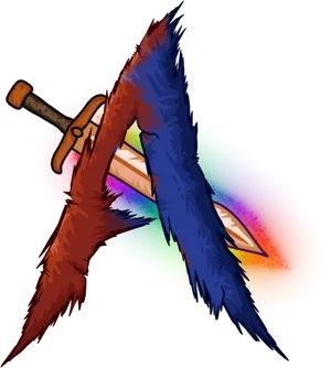 Swordand Feathers Art PNG Image