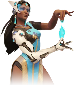 Symmetra Overwatch Character PNG Image