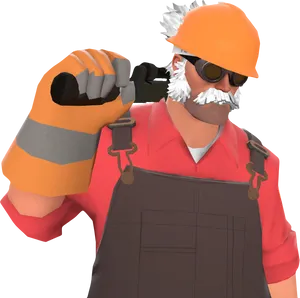 T F2 Engineer Portrait PNG Image