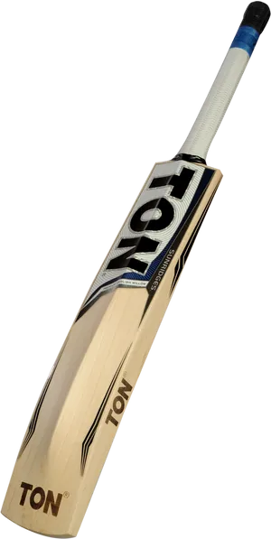 T O N Cricket Bat Profile PNG Image