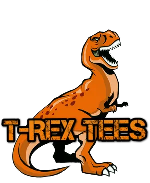 T Rex Graphic Tee Design PNG Image