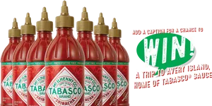 Tabasco Sriracha Sauce Promotion PNG Image