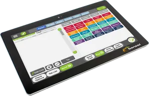 Tablet P O S System Interface PNG Image