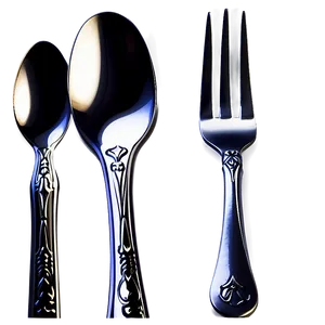 Tableware Spoon And Fork Png 46 PNG Image