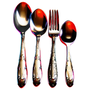 Tableware Spoon And Fork Png Kkb PNG Image