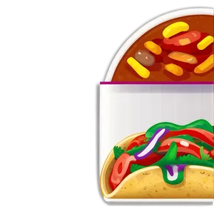 Taco And Salsa Clipart Png Awi58 PNG Image