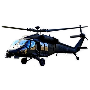 Tactical Black Hawk Helicopter Png Pkb92 PNG Image