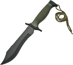 Tactical Combat Knife PNG Image