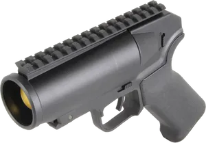 Tactical Grenade Launcher Profile PNG Image