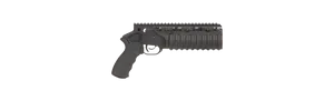 Tactical Grenade Launcher Profile PNG Image