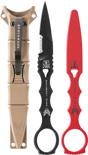 Tactical Knivesand Sheath PNG Image