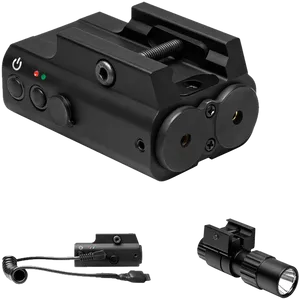 Tactical Laser Sight Attachment PNG Image