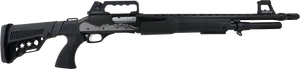 Tactical Pump Action Shotgun PNG Image