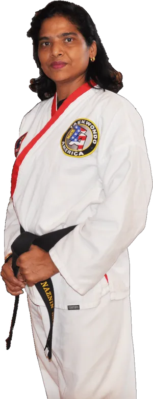 Taekwondo Black Belt Practitioner PNG Image