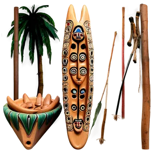 Taino Canoe Carving Png 06292024 PNG Image