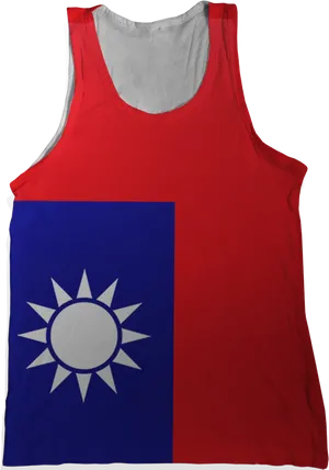 Taiwan Flag Tank Top Apparel PNG Image