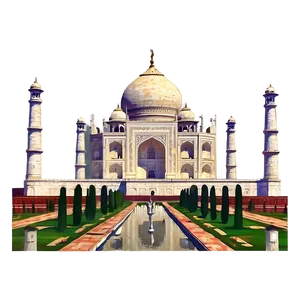 Taj Mahal Detailed Sketch Png 19 PNG Image