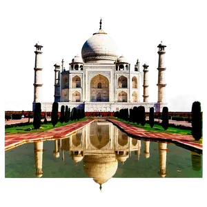 Taj Mahal Garden View Png Lsh PNG Image