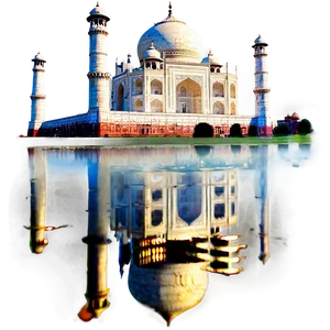 Taj Mahal Reflection In Water Png Jlg PNG Image