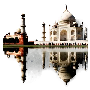 Taj Mahal Reflection In Water Png Owy68 PNG Image