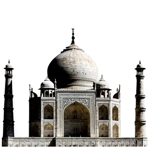 Taj Mahal Silhouette Png Bjb PNG Image