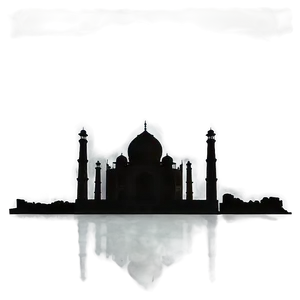 Taj Mahal Silhouette Png Rpf6 PNG Image