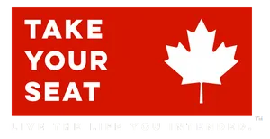 Take Your Seat Canada Motivational Banner PNG Image