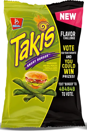 Takis Angry Burger Flavor Challenge Package PNG Image