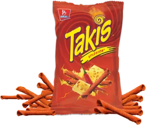 Takis Fuego Snack Package PNG Image