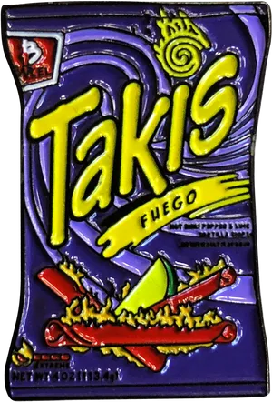 Takis Fuego Snack Package PNG Image