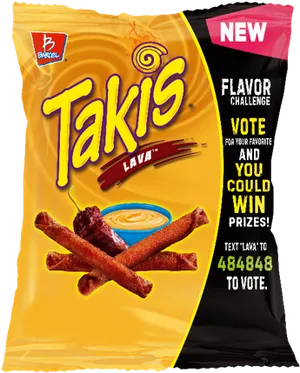 Takis Lava Flavor Challenge Package PNG Image