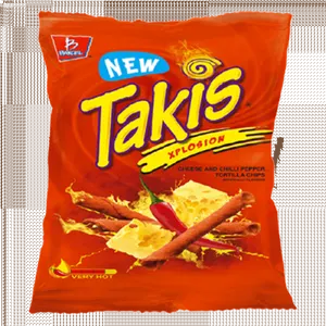 Takis Xplosion Chips Package PNG Image