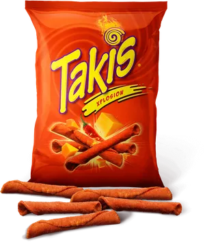 Takis Xplosion Chips Package PNG Image