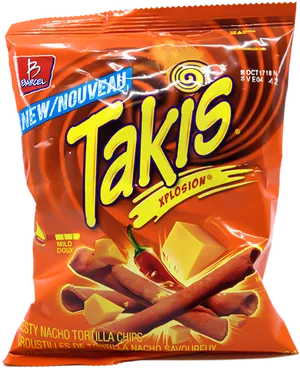 Takis Xplosion Chips Package PNG Image