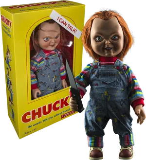 Talking Chucky Dollwith Knife PNG Image