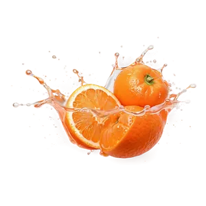 Tangerine Juice Splash Png 06122024 PNG Image