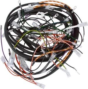 Tangled Electrical Wiresand Connectors768x776.png PNG Image