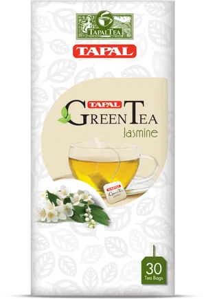 Tapal Green Tea Jasmine Packaging PNG Image