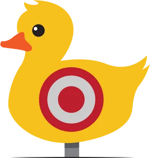 Target Practice Rubber Duck PNG Image