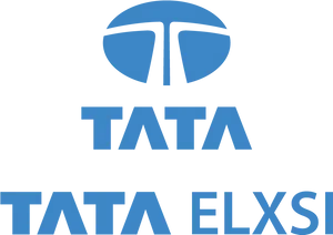 Tata Elxsi Logo Blue Background PNG Image